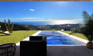 RENDERING VISTA E PISCINA